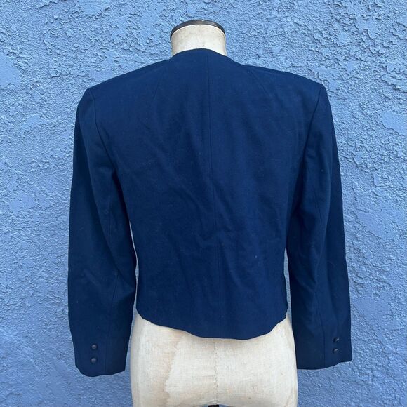 1980s Pendleton Blazer Jacket Womens 6 Small Blue Preppy Classiccore - Picture 5 of 8